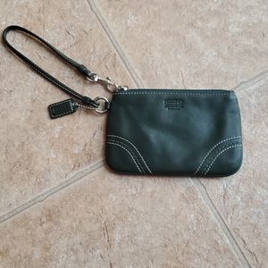 Coach leather wristlet